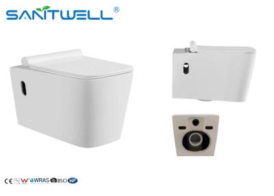China Elongated wall mounted toilet washdown wc basin CE certification for sale