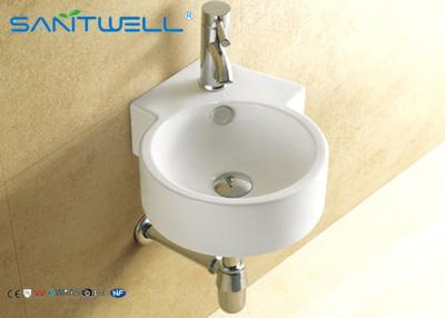 China Hotel Ceramic wall mount bathroom sink  for living room , small wall mount sink for sale