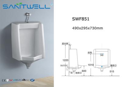 China Sanitary Ware Ceramic Urinal 490*295*730 mm size , ceramic basin for sale