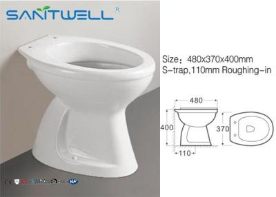 China Wall BTW Toilet WC Pan Soft Close Seat , Flush Concealed Cistern 480*370*400 mm for sale