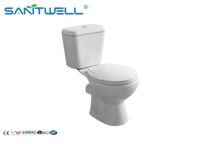 China Two Piece Toilets Classic Back to Wall Close Coupled Toilet White 665*375*725 mm for sale