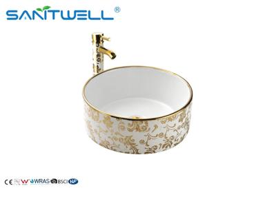 China Ceramic Bathroom Furniture Ceramic Wash Basin / Toilet Wash Basin With Tap for sale