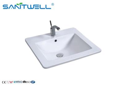China Vanity Unit Rectangular Counter Top Wash Basin AB8003-53 530×460×170 Mm for sale