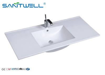 China Commercial Counter Top Wash Basin Single Sink Bowl With Drainer AB8003-100 for sale