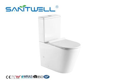China New Design Chaozhou Two Piece WC Close Coupled Toilet Floor Standing With CE Certification for sale