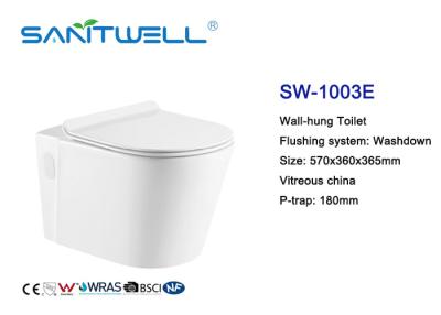 中国 熱い販売のチャオチョウ中国の製造者の陶磁器のWashdown壁に取り付けられたWCの二重水洗便所の一つの洗面所 販売のため
