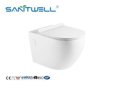 China Chaozhou Gravity Flushing Wall Mounted Wc Toilet One Piece Structure 575 * 360 * 360mm for sale