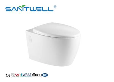 China Dual Flush Fashionable Water Saving Toilets Wall Outlet Toilet With Full Pipe Glaze for sale