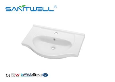 China Standard Size Counter Top Wash Basin White Color With Modern Design CE for sale