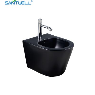 China SWJ0131MB Bathroom WC pan White Wall Hung Bidet 480*370*325 mm size , Floor mounted bidet for sale