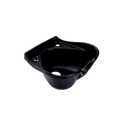 China Black Ceramic shampoo bowl wash basin for beauty for sale