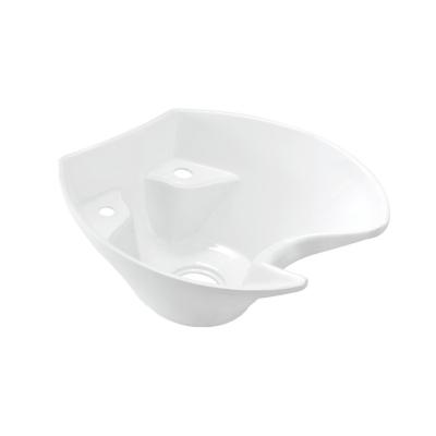 China White Ceramic shampoo bowl wash basin for beauty for sale