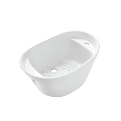 China Chaozhou Wholesale China Suppliers Ceramic shampoo bowl wash basin for barber shop for sale