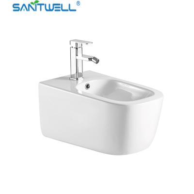 China SWJ0231 Bathroom WC pan White Wall Hung Bidet 510*350*320 mm size , Floor mounted bidet for sale