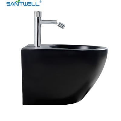 China Bathroom WC pan SWJ0331MB White Wall Hung Bidet 480*370*325 mm size , Floor mounted bidet for sale