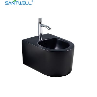 China SWJ0431MB Bathroom WC pan White Wall Hung Bidet 490*370*300 mm size Floor mounted bidet for sale