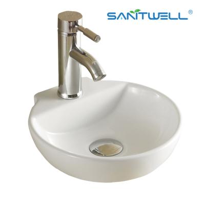 China round sanitary AB8311 ceramic basin art above counter basin art counter top washbasins from china for sale