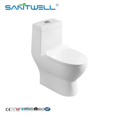 Chine Les fournisseurs de la Chine conjuguent la toilette en céramique d'une seule pièce affleurante SWM8601 d'unité simple de carte de travail à vendre