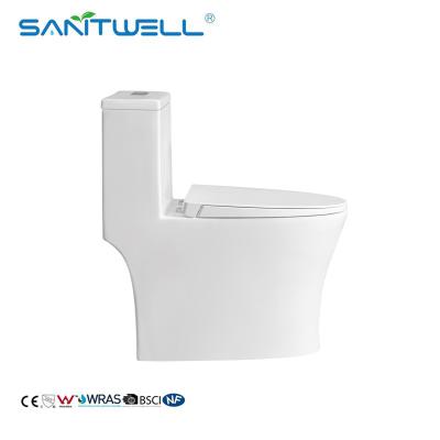 Chine Cuvette des toilettes d'une seule pièce en céramique moderne de toilette d'une seule pièce en céramique sans monture sanitaire d'articles pour la salle de bains SWM8609 à vendre