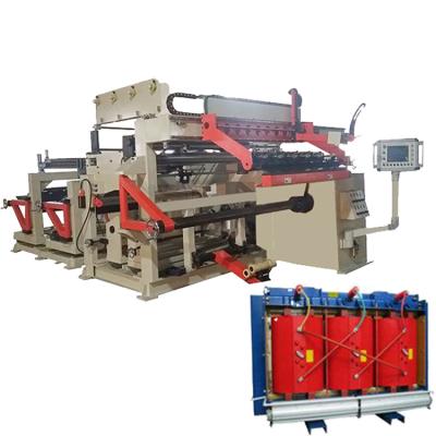 China Cast Resin LV Transformer Copper Foil Winding Machine Automatic Strip Winder for sale