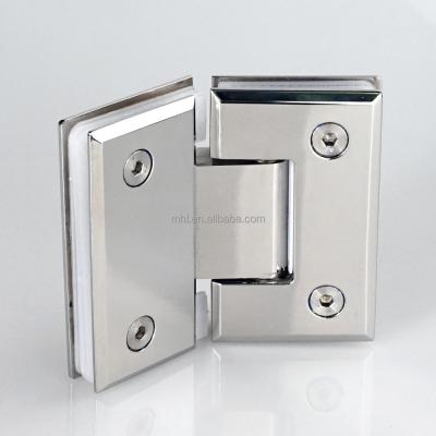 China Stainless steel bathroom 135 degree glass to glass hinge frameless square shower hinge for sale