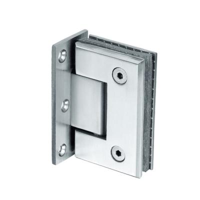 China Square Bevel Glass Door Hinge Stainless Steel Bathroom Room Glass Hinge Clamp for sale