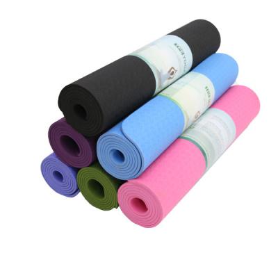 China Gymnastics Yoga Exercise Equipment Eco Friendly Tpe Yoga Mat for sale