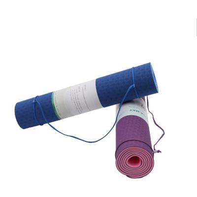 China L200cm T6MM Yoga Exercise Equipment Purple Thick Yoga Mat for sale