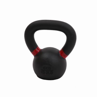 China Iron Cast 20kg Competition Kettlebell , Black Women'S Health Kettlebell for sale