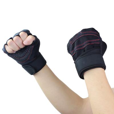 China L XL Sports Protection Equipment Elastic Weight Lifting Gym Gloves for sale