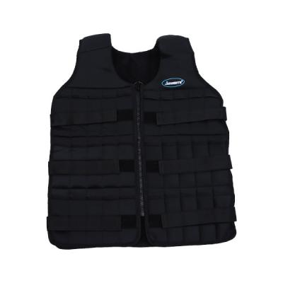 China Weight Loss Black Adjustable Weighted Workout Vest , 20kg Weighted Training Vest for sale