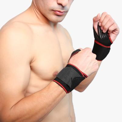 China Spandex Wrist Support Band , OEM Weightlifting Wrist Wraps With Thumb Loops for sale
