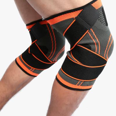 China Neoprene OEM Sports Protection Equipment Adjustable Knee Compression Sleeve for sale