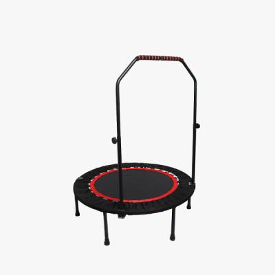China 1M Folding Junior Trampoline With Handle , Black 40 Inch Trampoline for sale