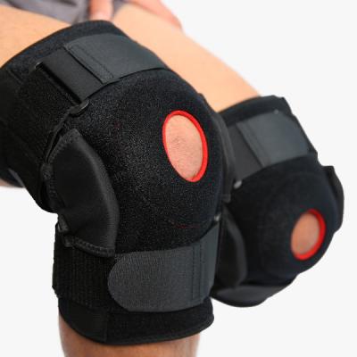 China Black Patellar Tendonitis Brace , One Size Elastic Knee Support for sale