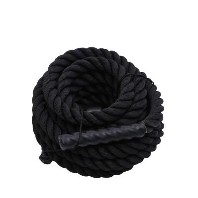 China 38mm 50mm Gym Fitness Accessories Black Fitness Battle Rope for sale