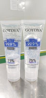 China 75% Alcohol   Portable GOTDYA 80ml Rinse-free Hand sanitizer  In Stock for sale