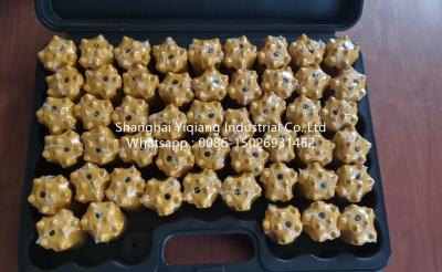 China Buttom Bit . Bit head: dia:38mm , Tail hole dia:22.2mm , No of buttons: 7 , Button spec: 5*8mm+2*7mm, Tape:12°, Body len for sale