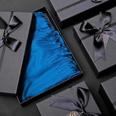 China Wholesale Rigid Cardboard Packaging Handmade Paper Gift Box With With Ribbon for sale