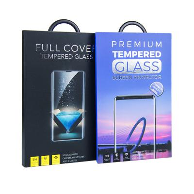 China Foil Stamping Paper Tempered Glass Screen Protector Packaging Offset Printing for sale