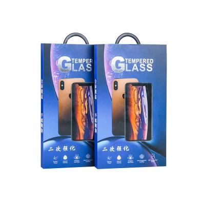 China GATHE Paper Plastic Screen Protector Packaging Tempered Glass Packing Box Matte Laminated for sale