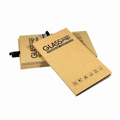 China 9H Screen Protector Packing Tempered Glass Film Kraft Sleeve Boxes for sale