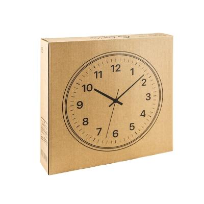 China Degradable Clock design Kraft Corrugated Mailers Packaging Box for sale