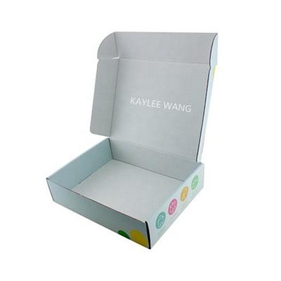 China Durable Cardboard 7x5x3 Plain White Mailer Boxes Apparel Packaging For Hat Dress Shoes for sale