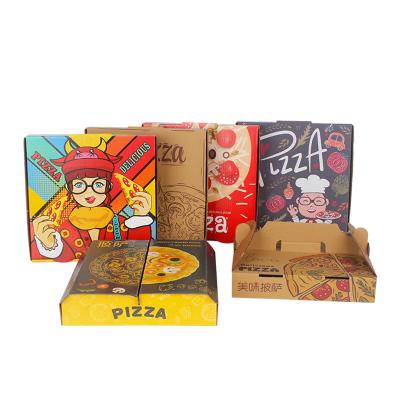 China Takeaway Corrugated Cardboard Pizza Boxes Custom Logo Printing for sale