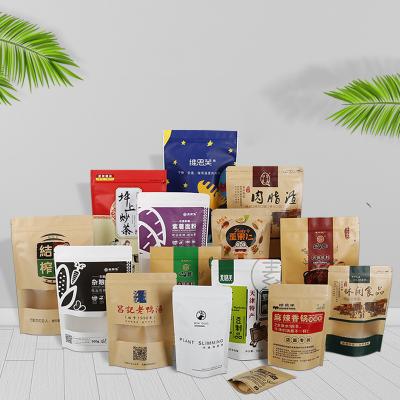 China Bolsos que se puede volver a sellar de Kraft del animal doméstico del LDPE del papel de las bolsas Ziplock de la comida para los granos de café en venta