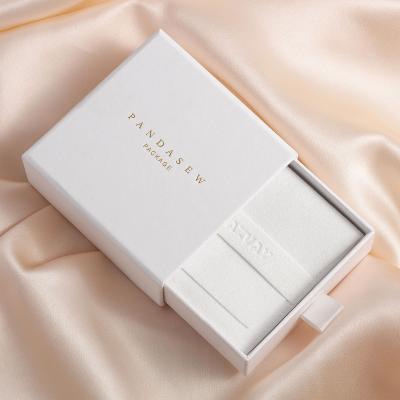 China Cardboard Minimalist Jewelry Gift Necklace Presentation Box Storage Pink ODM for sale