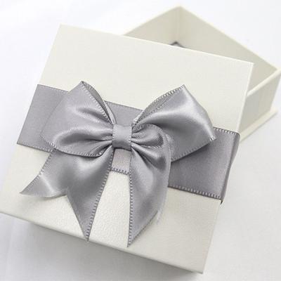 China Cardboard Paper Jewelry Gift Boxes Bulk Personalized Travel Jewelry Box With Silk Bowknot for sale
