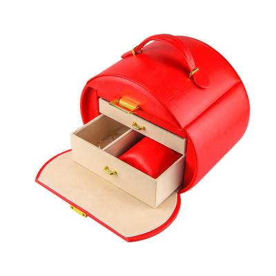 China ODM Leather Jewelry Gift Boxes Bulk 3layer For Travel for sale