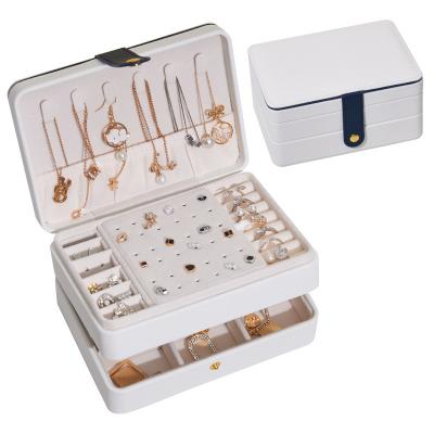 Китай Коробка разнослоистой раковины ящика для хранения ювелирных изделий ожерелья серьги упаковывая продается